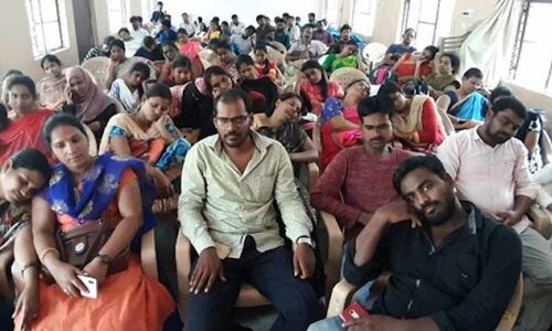 TRT candidates lay siege to Pragati Bhavan