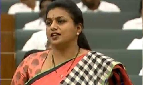 MLA Roja demands apology from Chandrababu Naidu