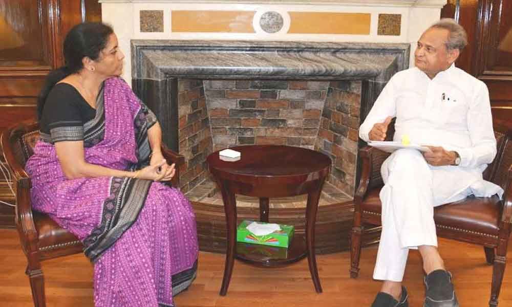 Ashok Gehlot meets Sitharaman, seeks approval for water projects