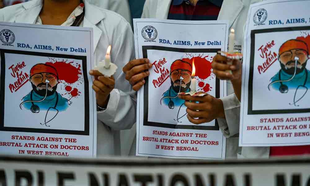 City Doctors continue to  protest over West Bengal assault