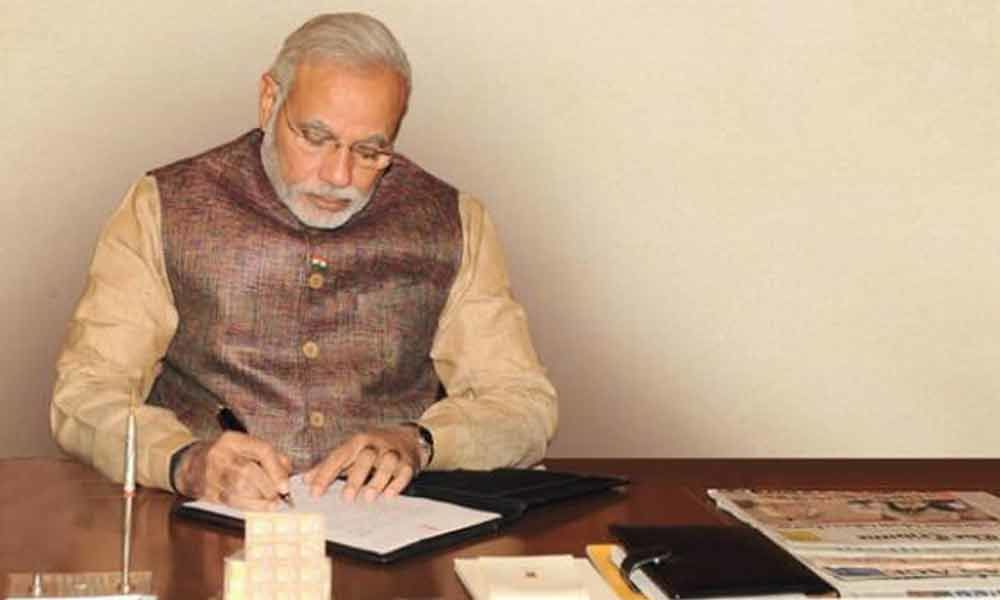 PM Modi pens letter to village chiefs, pleads to save rainwater