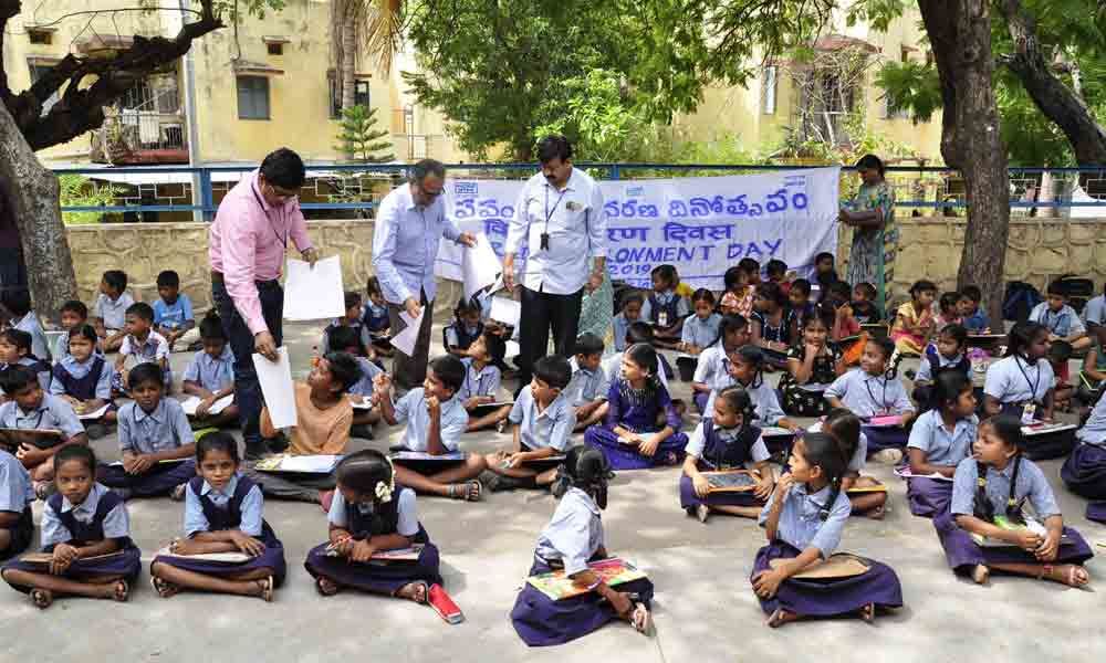 World Environment Day: Painting competition held for children in Ramagundam