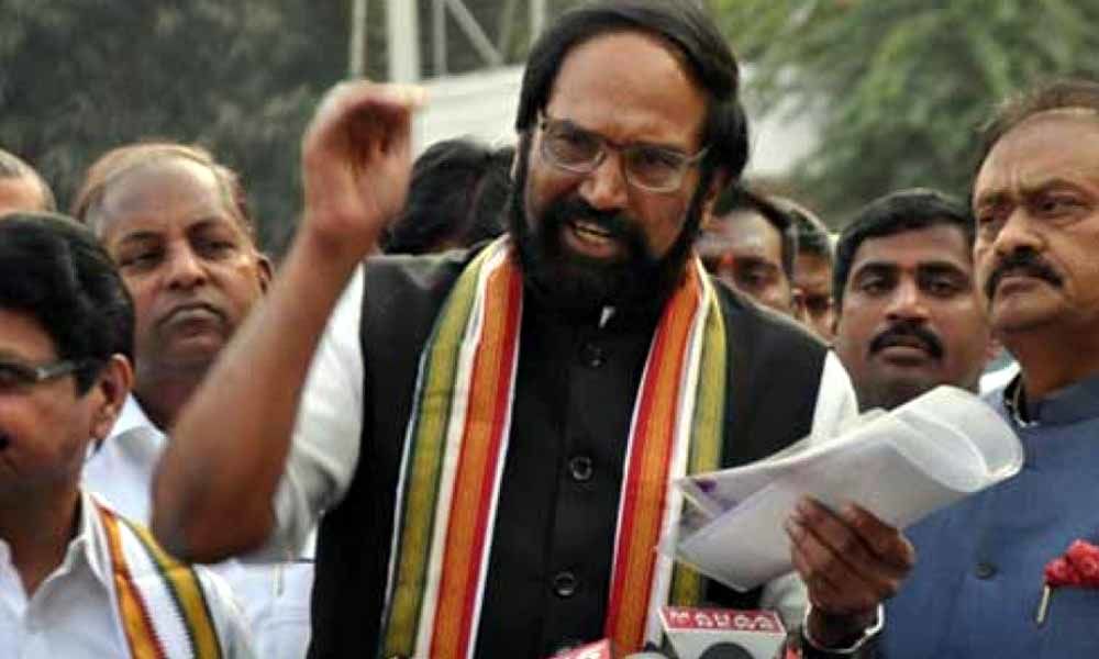 Nothing for Telangana in Presidents address to Parliament: Uttam