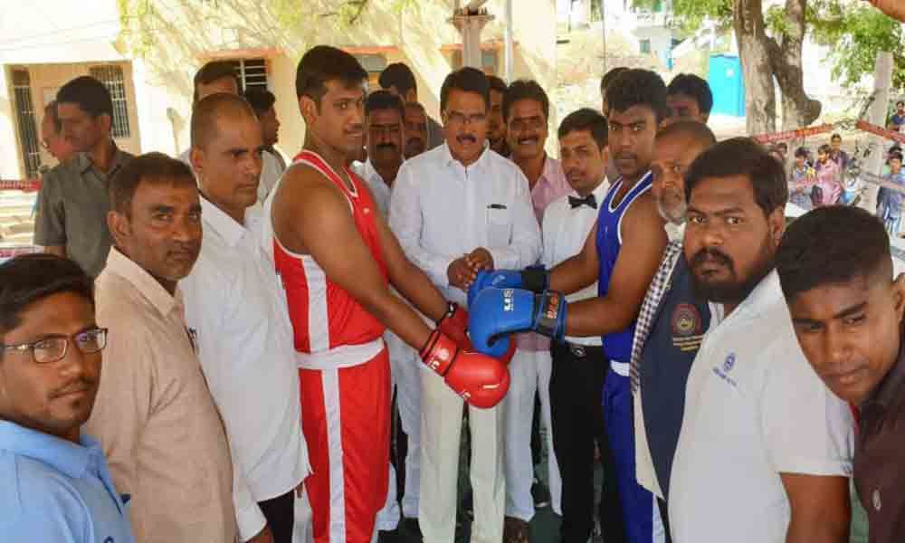 Wanaparthy: State-level boxing tournament begins