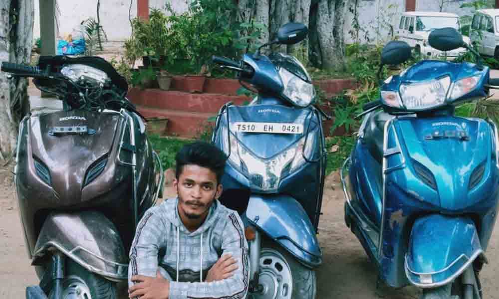 Habitual two-wheeler offender arrested in Hyderabad