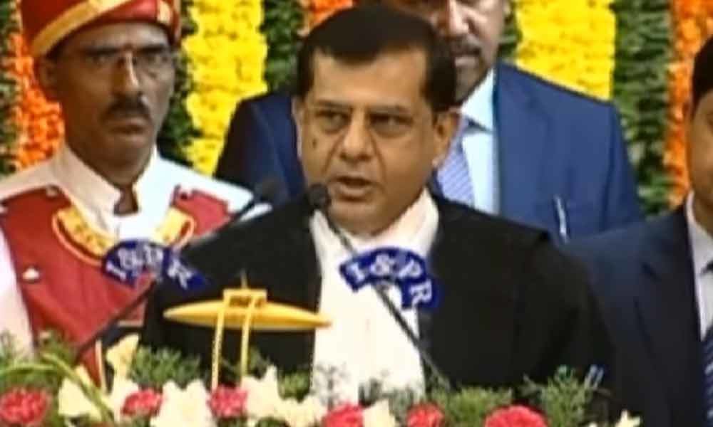 Justice RS Chauhan takes oath as Chief Justice of Telangana High Court