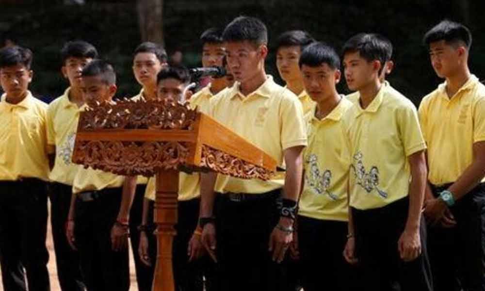 A year later, Thailands rescued cave boys honour diver who died