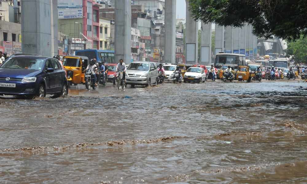 Rains wrecks havoc in city affecting the West zone of Hyderabad