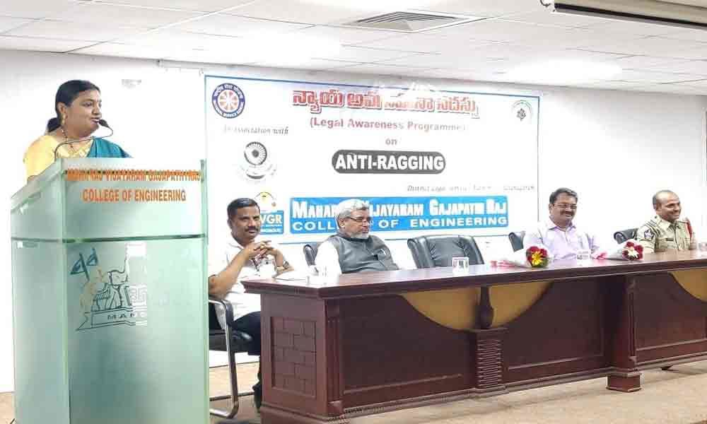 Awareness programme on legal issues held at MVGR College
