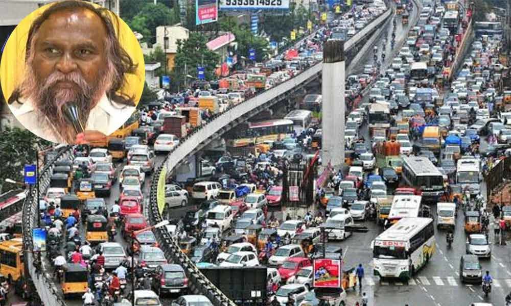 Congress MLA Jagga Reddy vents ire at babus for traffic jams in Hyderabad city