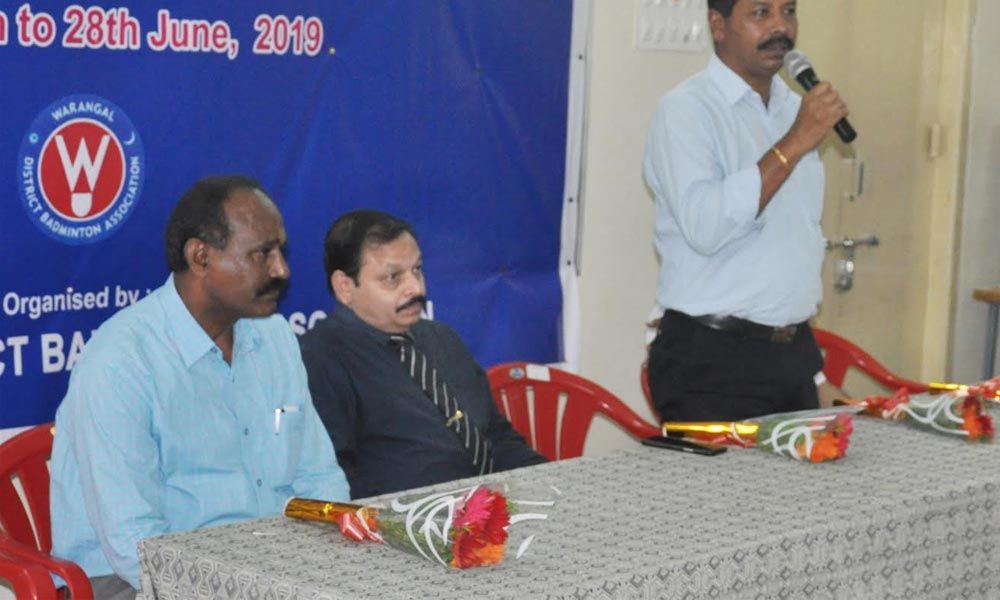Badminton Warangal district tourney gets underway