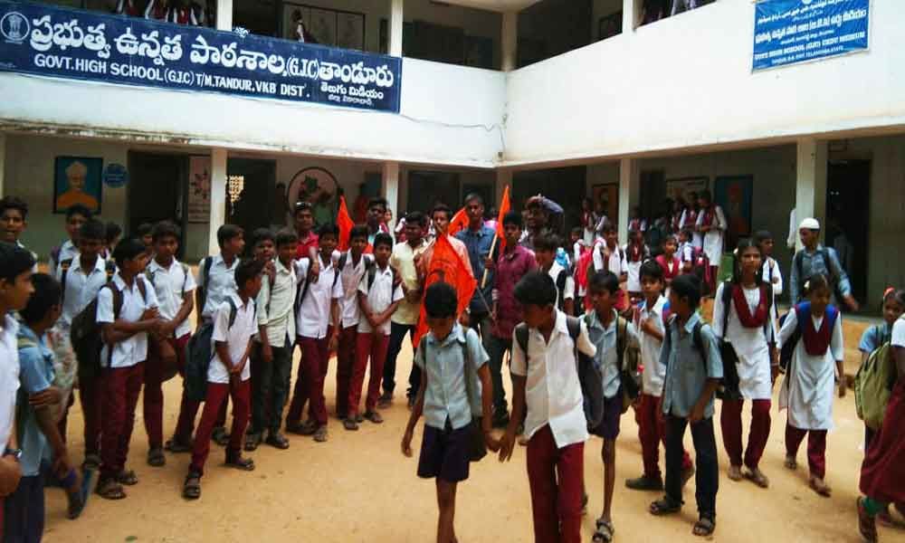 ABVP claims school bandh a big success