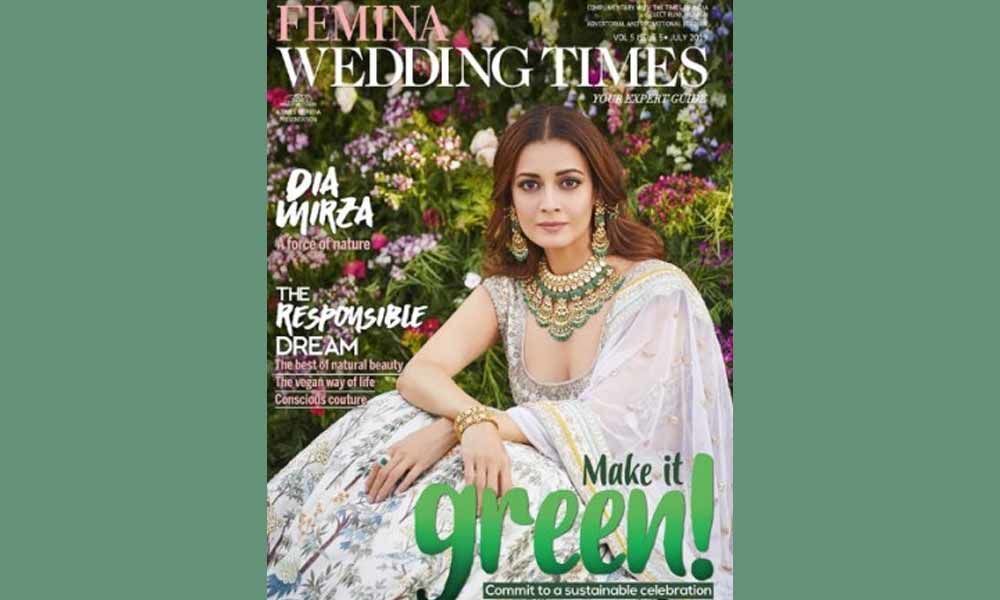 Dia Mirza Looks Stunning On Femina Wedding Times Cover