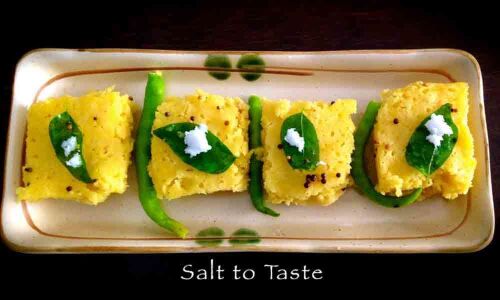 Microwave dhokla