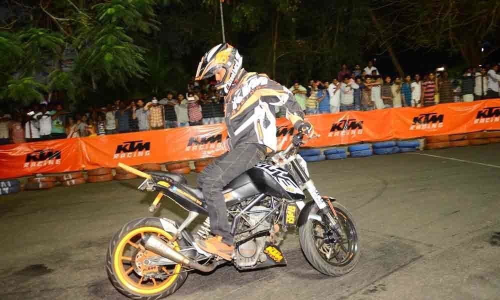 KTM bikes stunt show held