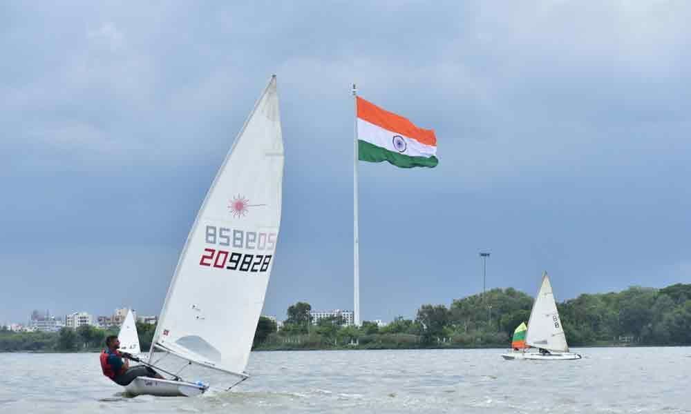 Sailors warm up for big event