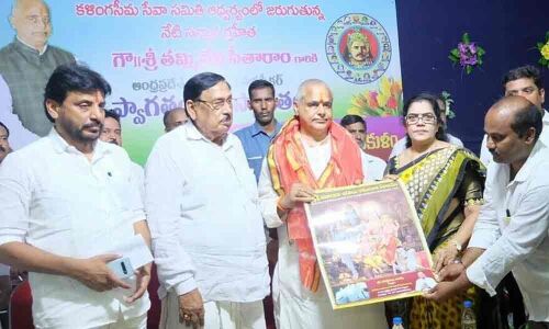 Kalinga Samskhema Sevasamithi leaders felicitate Speaker Sitaram