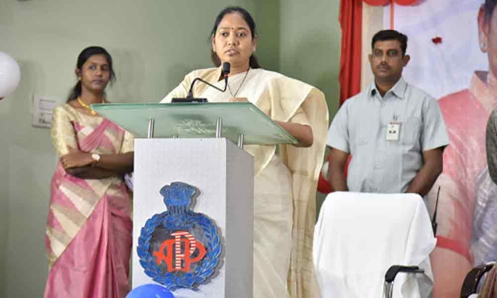 I will take steps to provide 24X7 medical services to police : Home Minister Mekathoti Sucharita