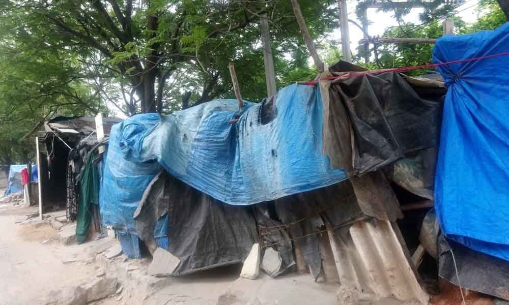 Shifting of hut dwellers delays, people await shelter
