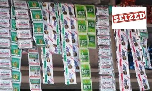 Gutka worth Rs 6 lakh seized in Adilabad