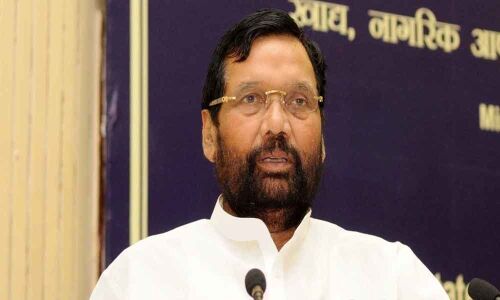 Ram Vilas Paswan takes oath as Rajya Sabha member