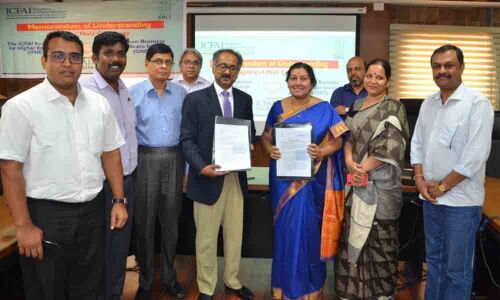 ICFAI signs MoU with Green Business Certificate Institute