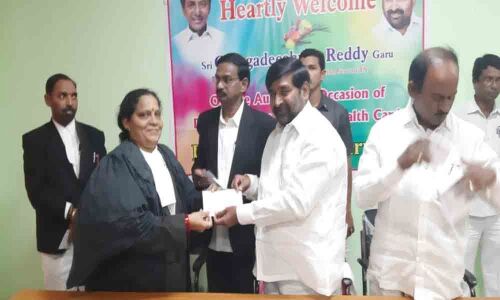 Health cards distributed to lawyers in Suryapet