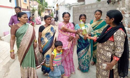 GHMC Deputy Chief inspects Vajpayee Nagar