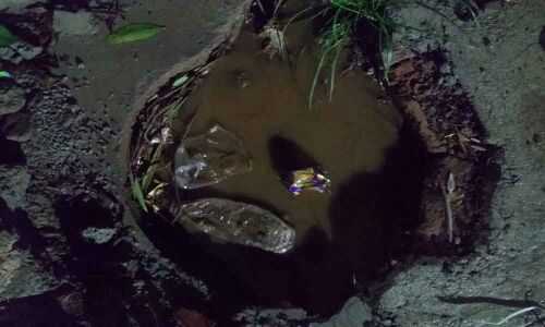 Water logging causes hardships to commuters