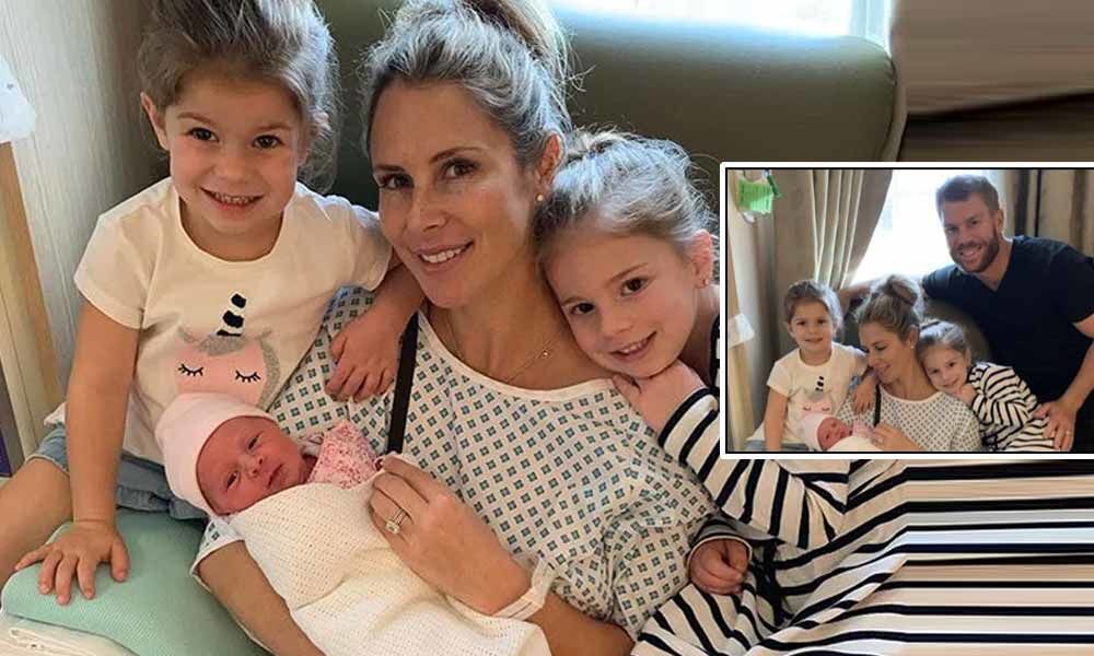 Warner blessed with third child