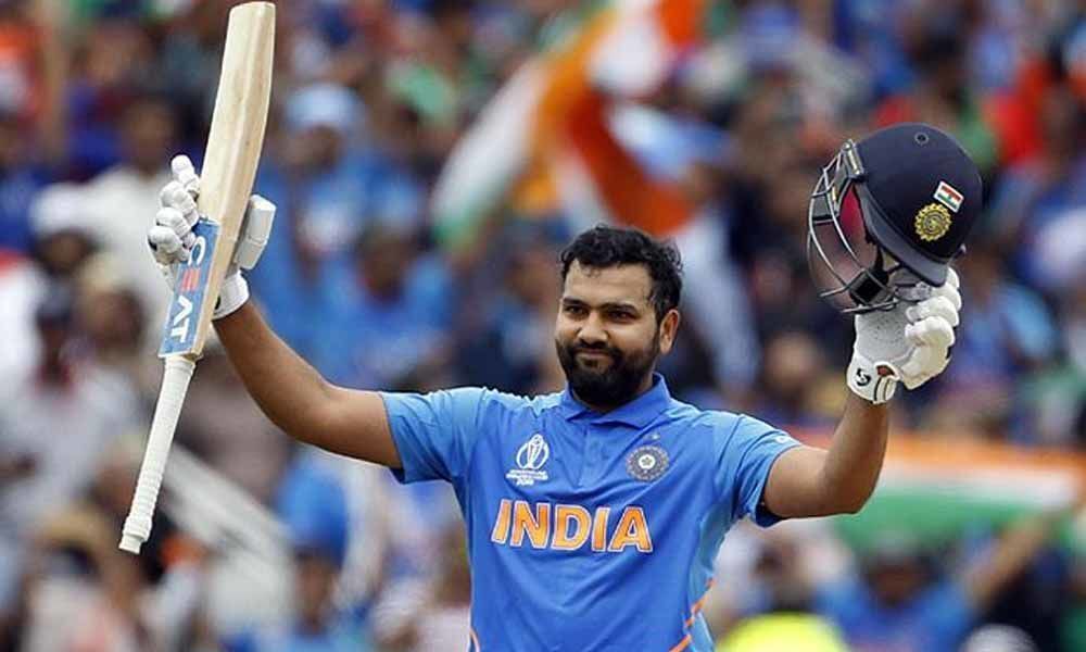 Rohit hits record-equalling fourth ton as India score 314/9