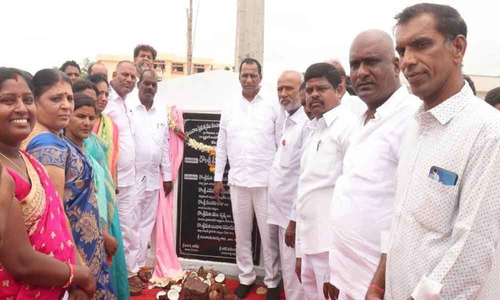 Minister Ch Malla Reddy launches Under Ground Drainage work