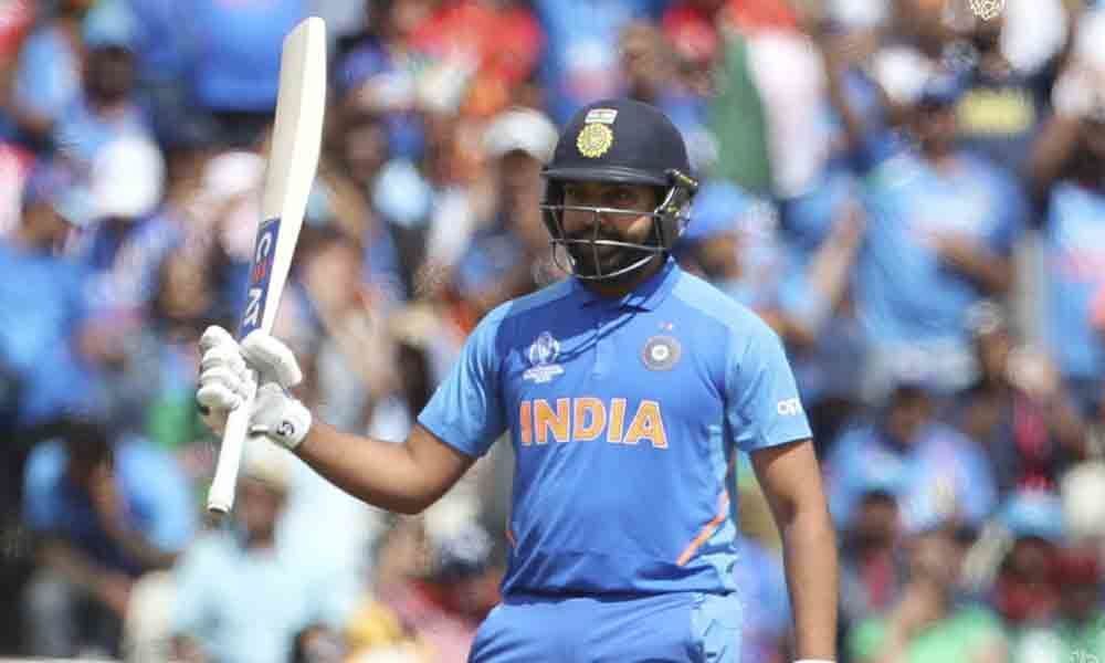 Ton-up Rohit sizzles as India hit 314/9