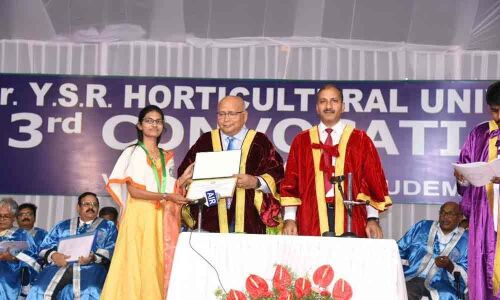 Convocation of  Dr YSR horticulture University held