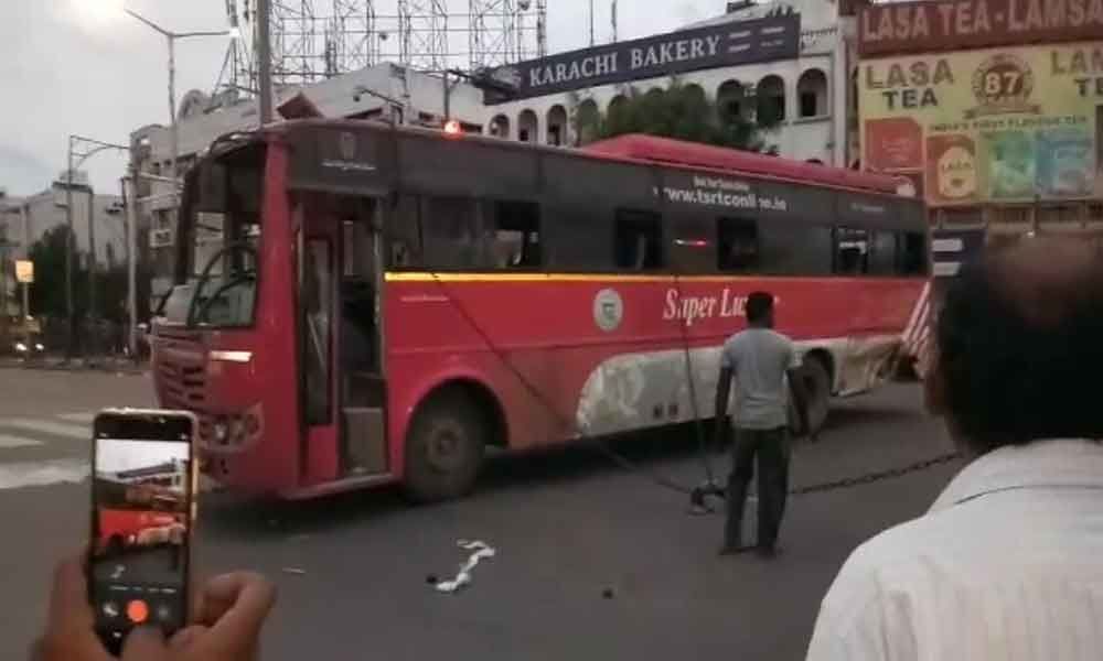 Seven persons hurt in mishap under Abids PS limits