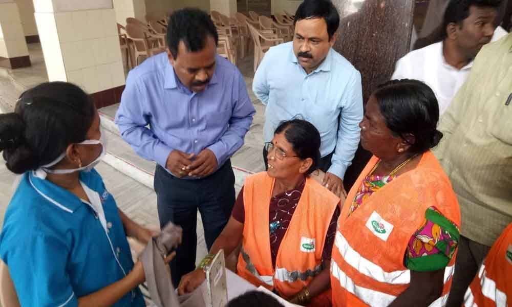 Sanitary workers health key to GHMC: Dana Kishore