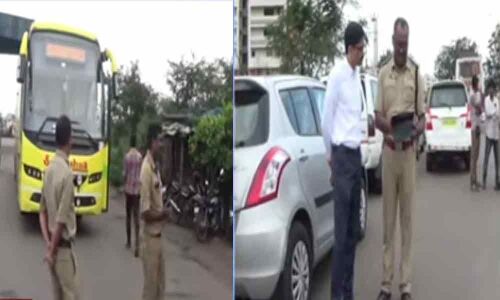 RTA Officers raids on private travels buses