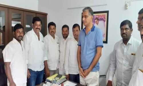 Civic chiefs call on Harish Rao