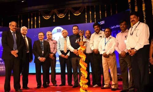 SBI Hyderabad celebrates 64th Bank Day