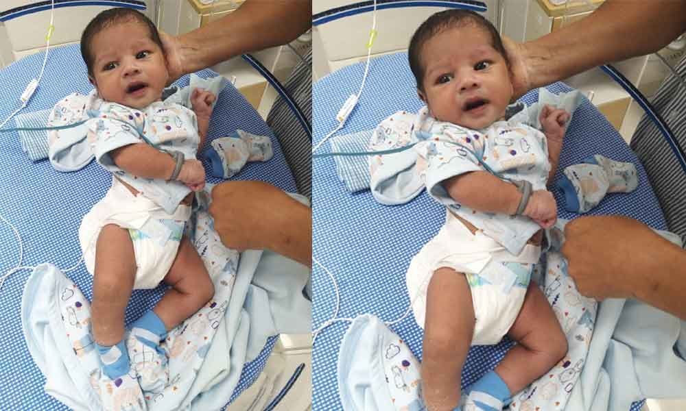 Police rescue abandoned infant