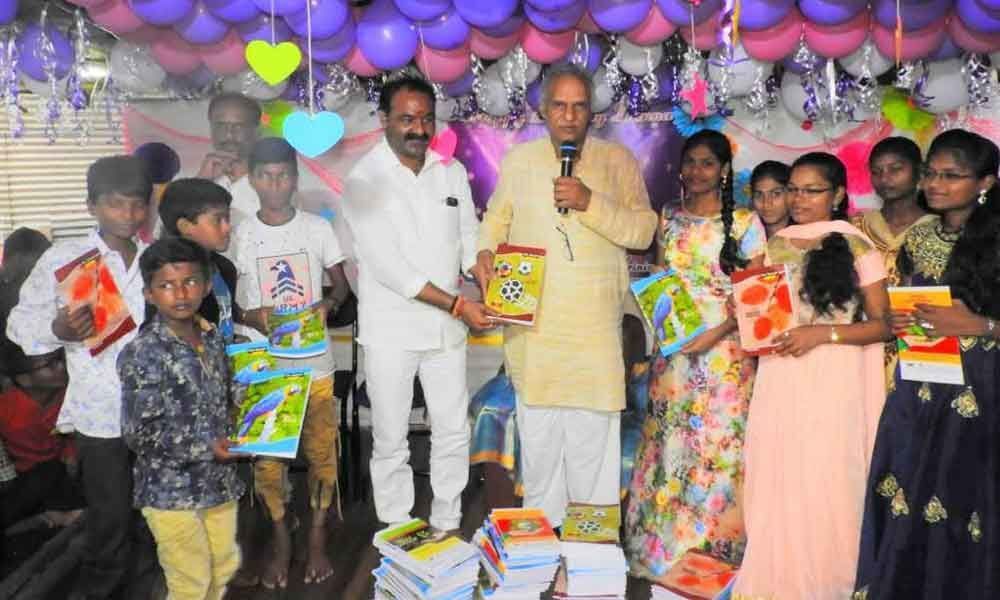 PSS Trust distributes notebooks to students