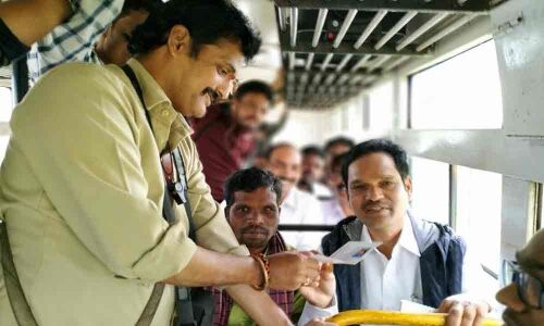 Araku MLA travels in bus to get firsthand information