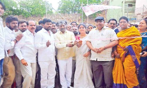 G+1 GHMC model market inaugurated in Shantinagar