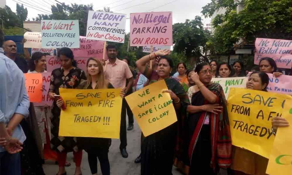 MLA Colony residents raise a stink over location of hospitals