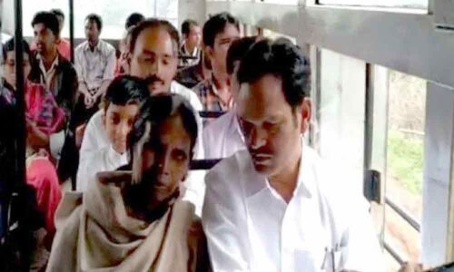 MLA Chetti Phalguna travels by bus to connect with commuters