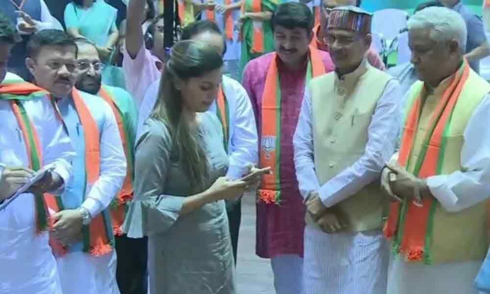 Sapna Chaudhary joins BJP at partys membership launch