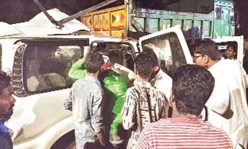 Two killed in road mishap