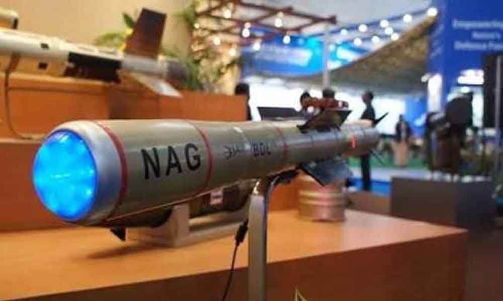 India test fires 3 tank-buster nag missiles, all hit their targets