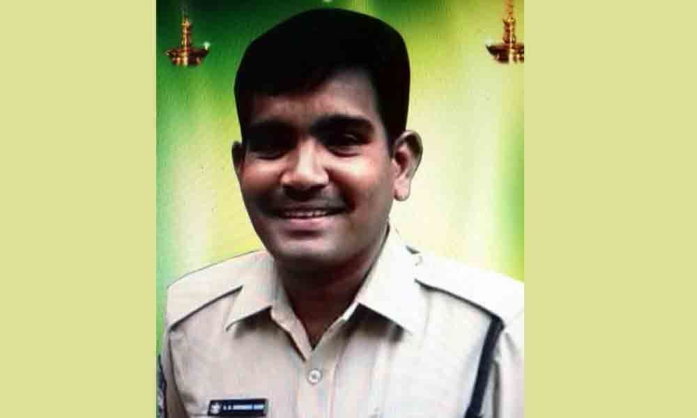 Constable killed as two bikes collide in Suryapet