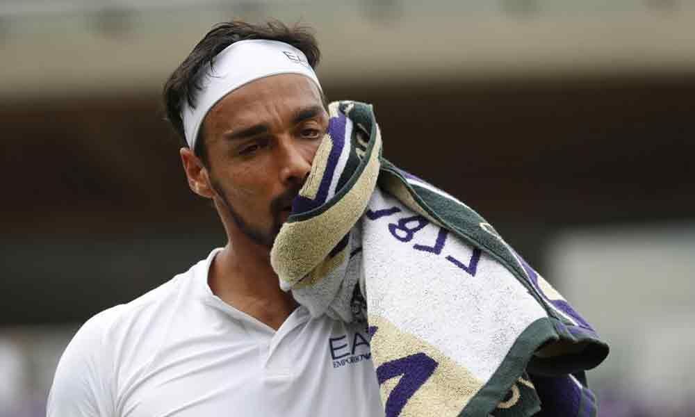 Fognini may face fine for Wimbledon bomb outburst